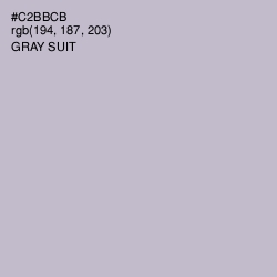 #C2BBCB - Gray Suit Color Image